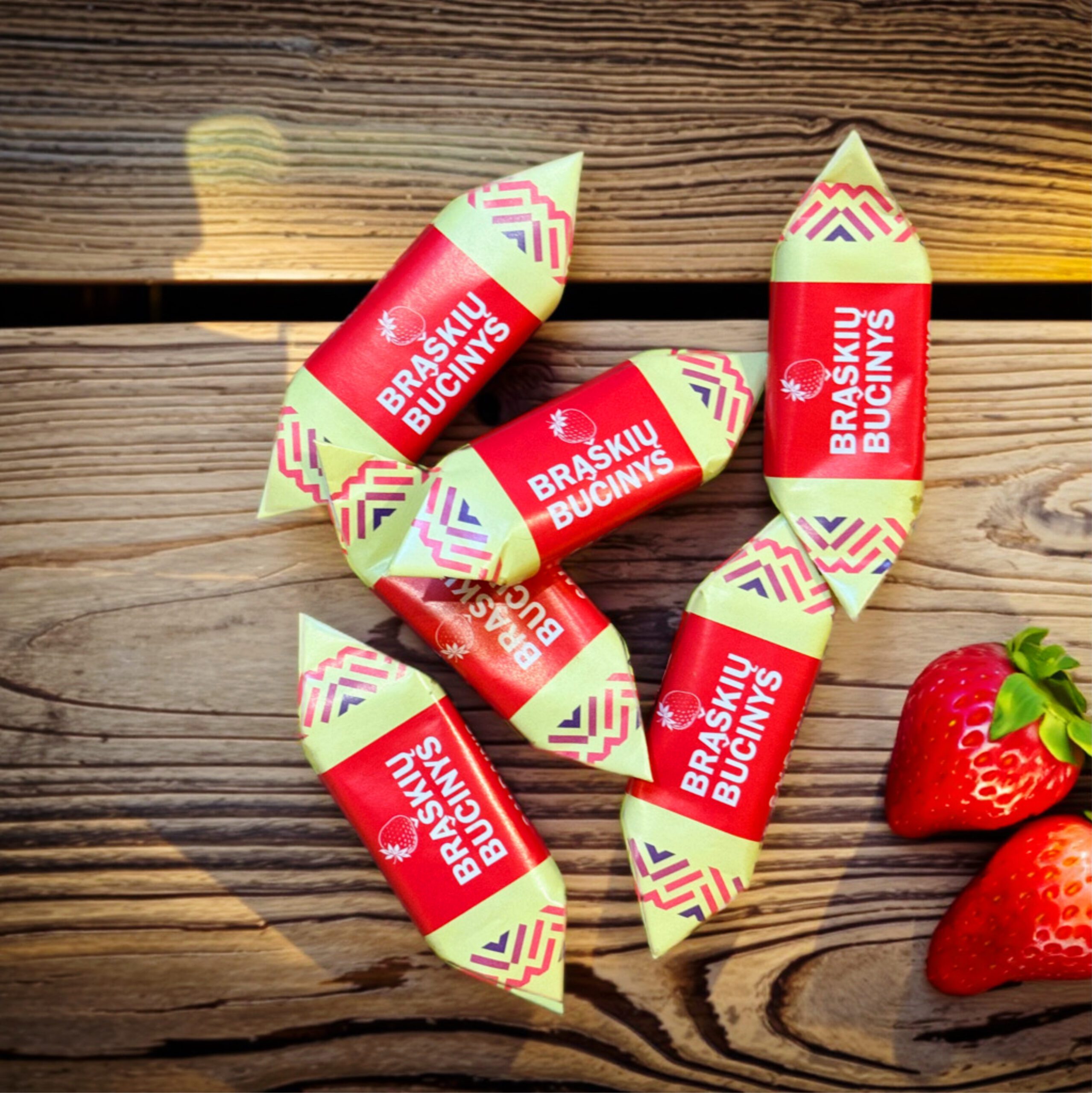 braskiu skonio saldainiai karvute